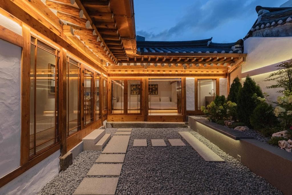 Premium concierge welcome amenities in a luxury Korean suite